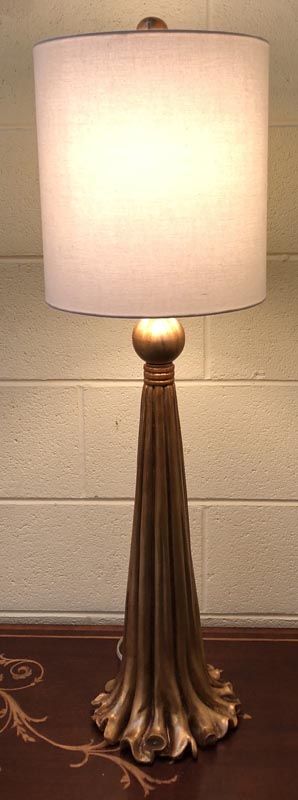 Anna's Mostly Mahogany Consignment - Pr Gold Tassel Lamps