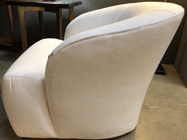 Anna's Mostly Mahogany Consignment - White Upholstered Chair