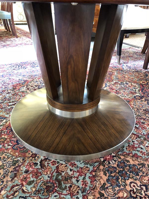 Anna's Mostly Mahogany Consignment - Modern Round Dining Table