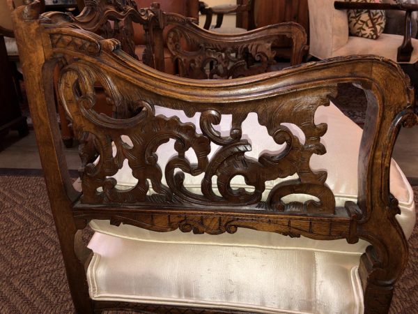 Anna's Mostly Mahogany Consignment - Carved Walnut Chair
