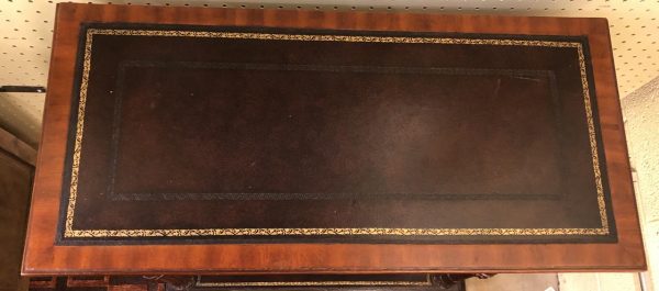 Anna's Mostly Mahogany Consignment - Leather Top Console Table