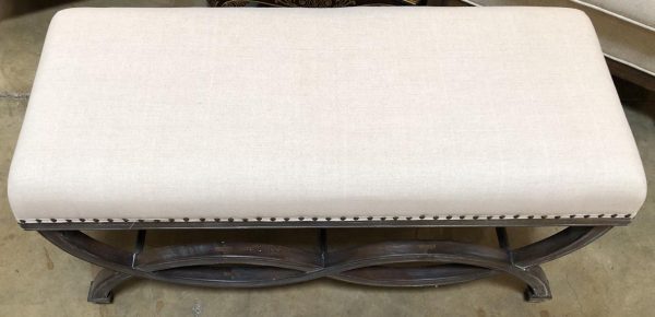 Anna's Mostly Mahogany Consignment - Linen Bench