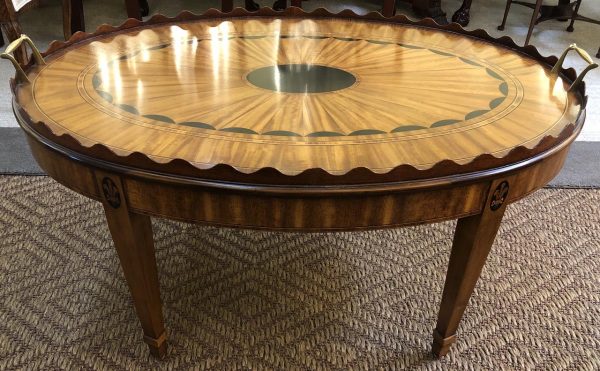 Anna's Mostly Mahogany Consignment - Marquetry Table