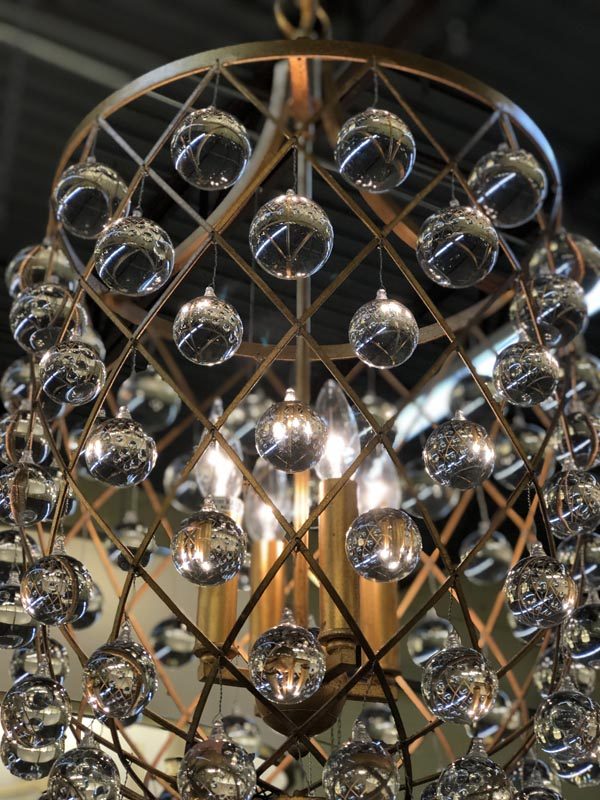 Anna's Mostly Mahogany Consignment - Gold /Crystal Chandelier