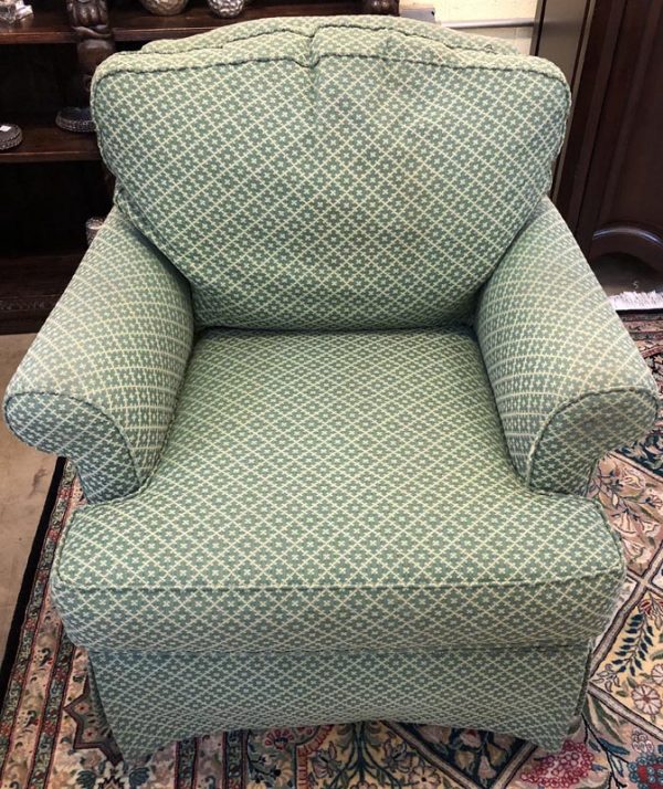 Anna's Mostly Mahogany Consignment - Green Club Chair