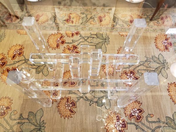 Anna's Mostly Mahogany Consignment - Glass Dining Table