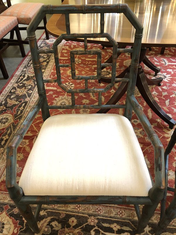 Anna's Mostly Mahogany Consignment - Faux Bamboo Chairs