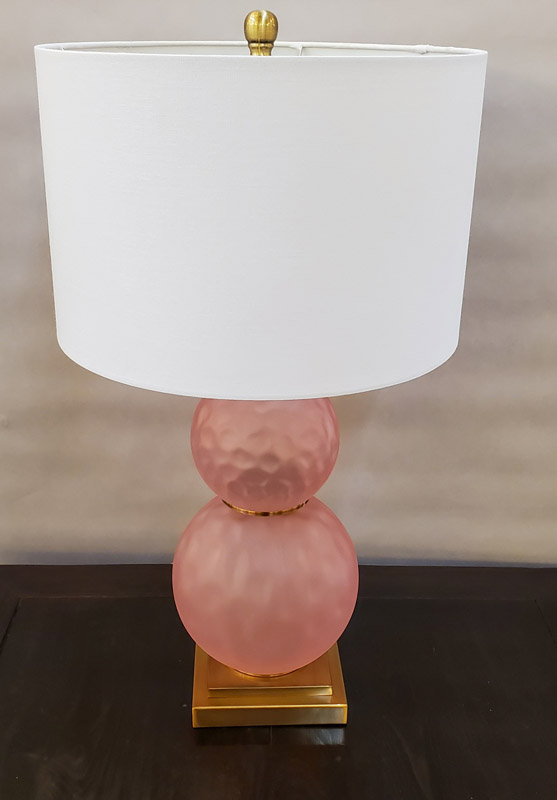 Anna's Mostly Mahogany Consignment - Pr Pink Lamps