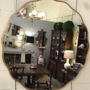 Anna's Mostly Mahogany Consignment - Ruffled Mirror