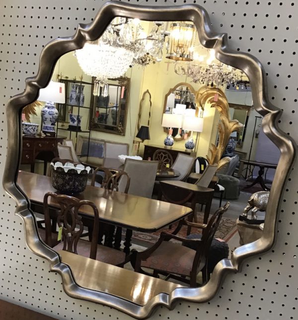 Anna's Mostly Mahogany Consignment - Silver Modern Mirror